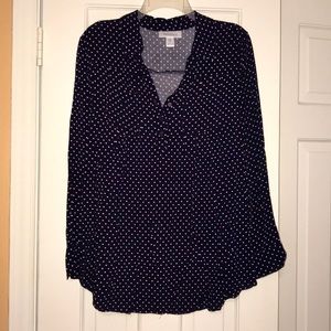 Motherhood Maternity Navy Blue Tunic/ Blouse